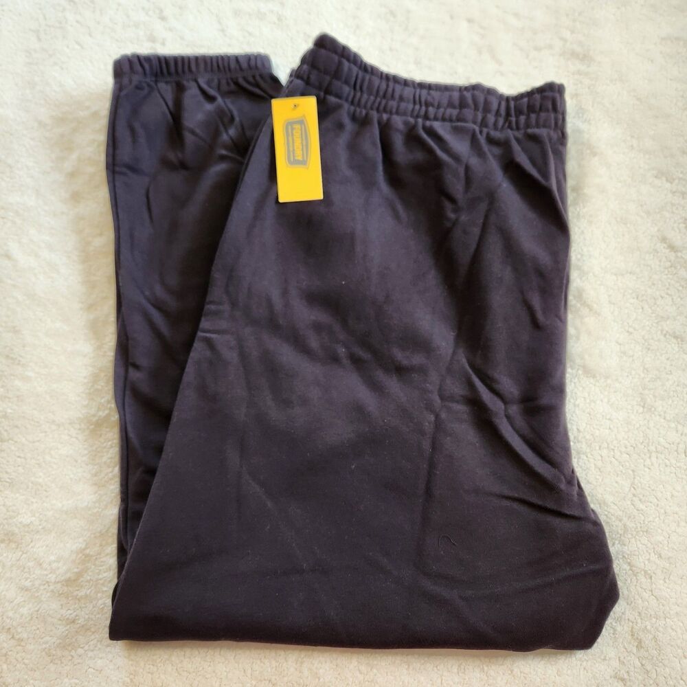 The Foundry Supply Co. Mens 3XL Black Fleece Drawstring Fleece Sweatpants NWT